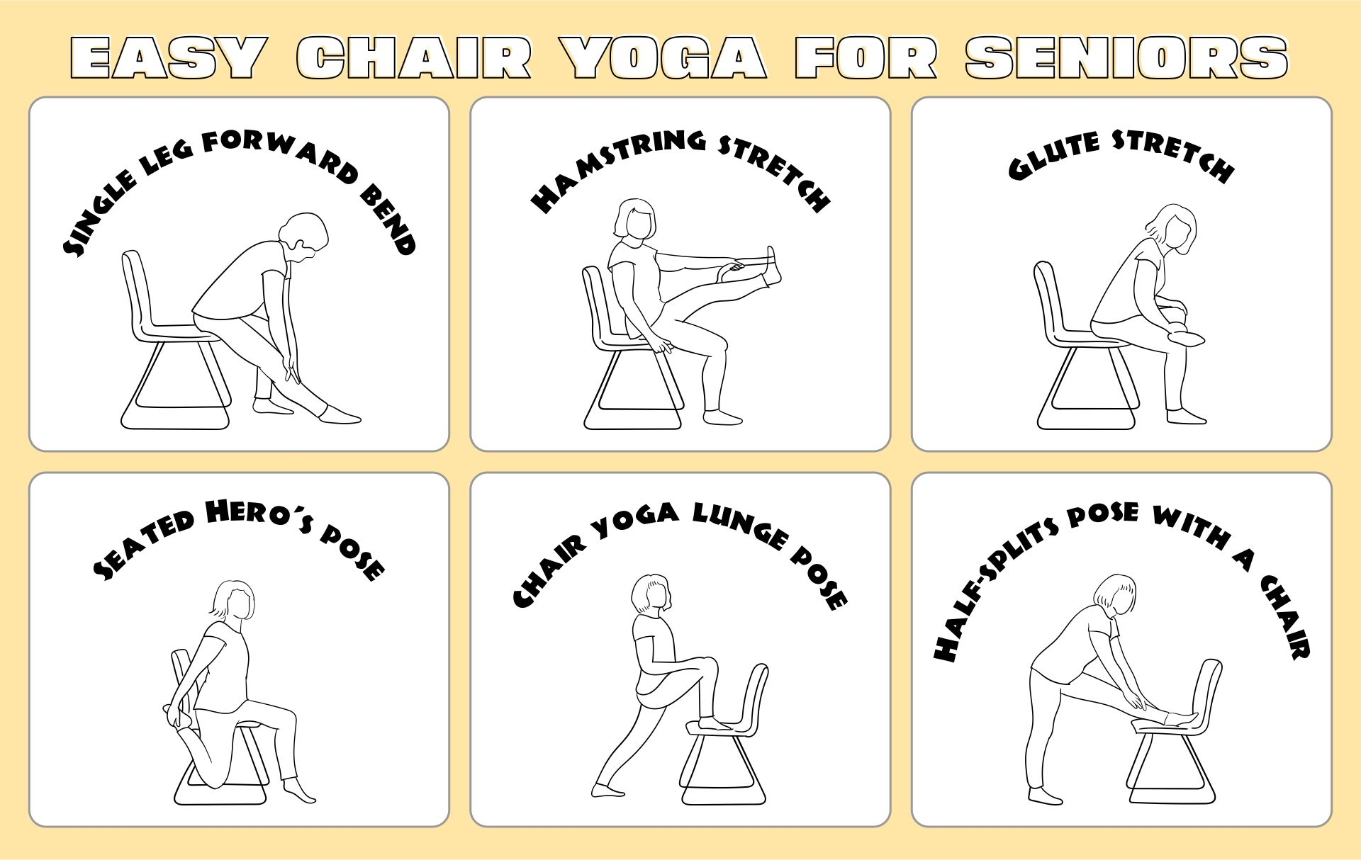 Printable Chair Yoga Chart Pdf