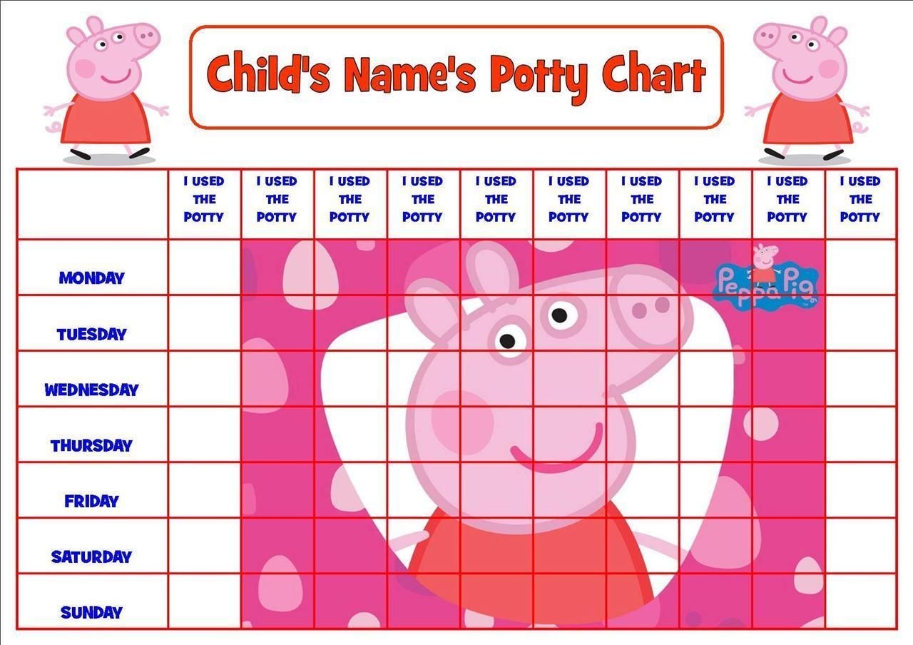 Peppa Pig Stickers Peppa Pig Potty And Toilet Reward Chart Stickers Library Paw Patrol