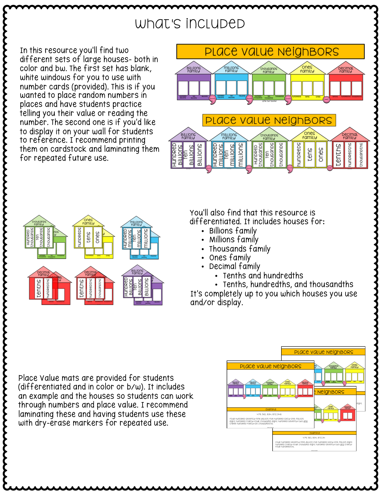 Place Value Chart Posters And Place Value Activities And Worksheets Made By Teachers Place Value Chart Posters And Place Value Activities And Worksheets Made By Teachers