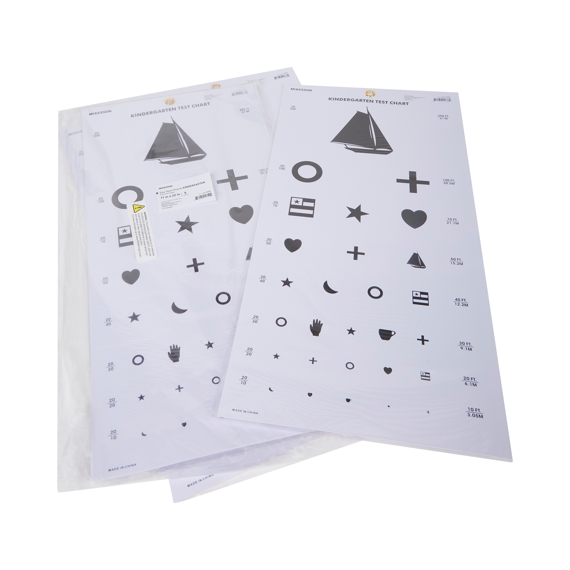 Preschool Eye Test Chart McKesson 20 Foot McKesson