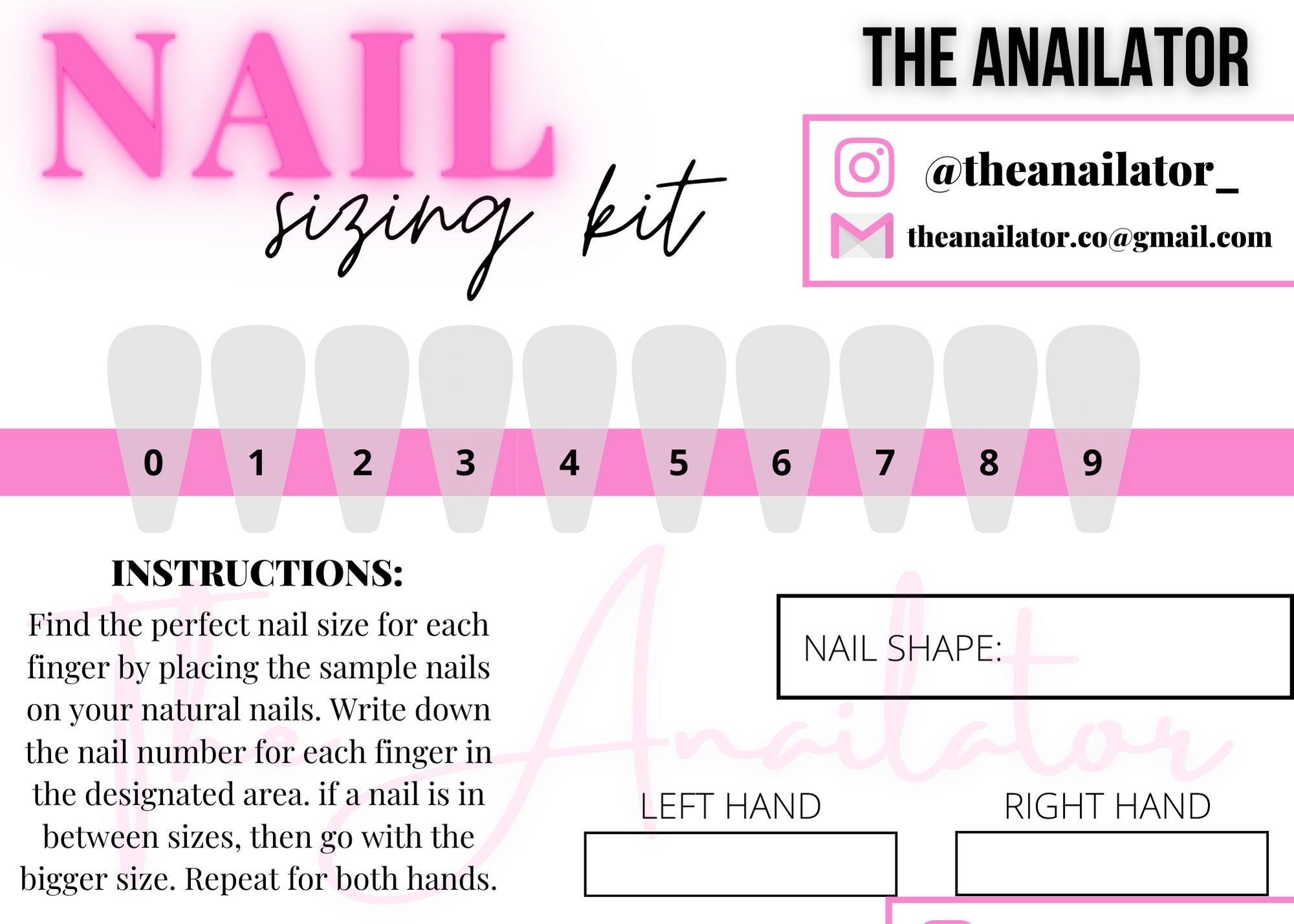 Press On Nails Sizing Kit Nail Sizing Kit Custom Press Ons Etsy Press On Nails Sizing Kit Nail Sizing Kit Custom Press Ons Etsy