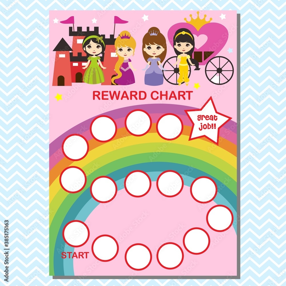 Girl Reward Chart Printable Free