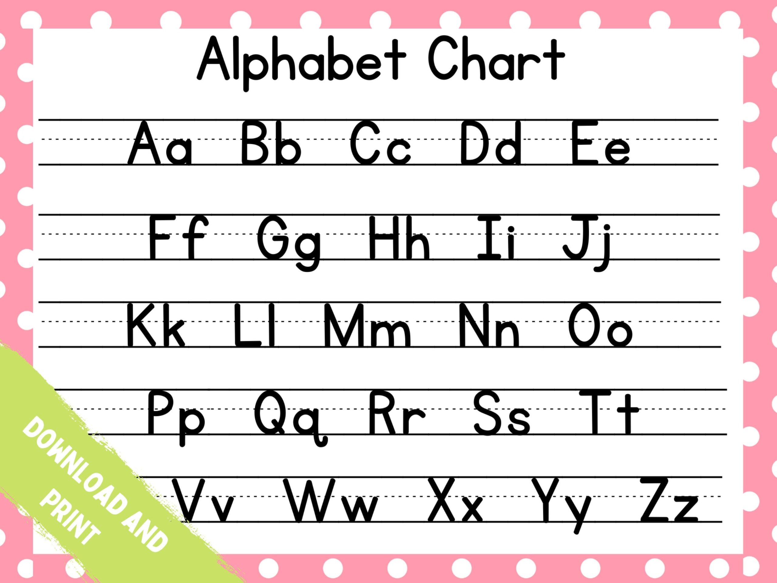 Printable ABC Chart Pink Polka Dot Alphabet Chart Handwriting Chart Homeschool Resource Educational Instant Download PDF Print Etsy Printable ABC Chart Pink Polka Dot Alphabet Chart Handwriting Chart Homeschool Resource Educational Instant Download PDF Print Etsy