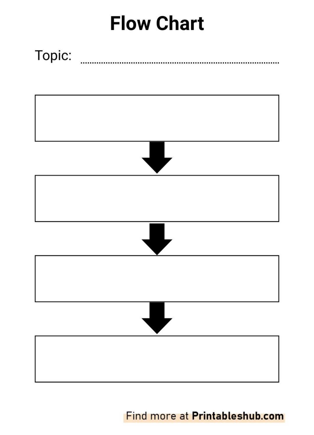 Printable Blank Flow Chart Templates PDF Included Printables Hub