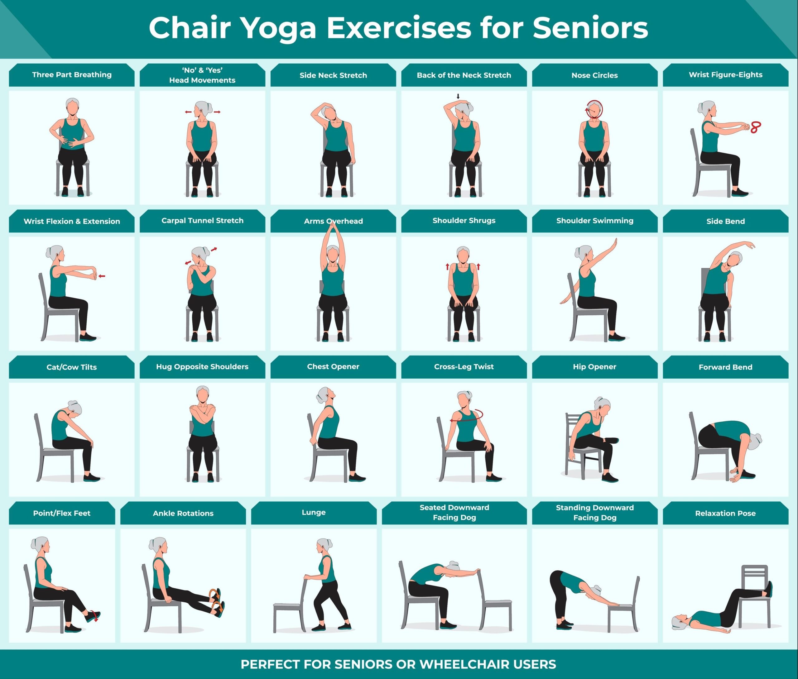 Printable Chair Yoga Exercises Exclusive Printable Chair Yoga Exercises Exclusive