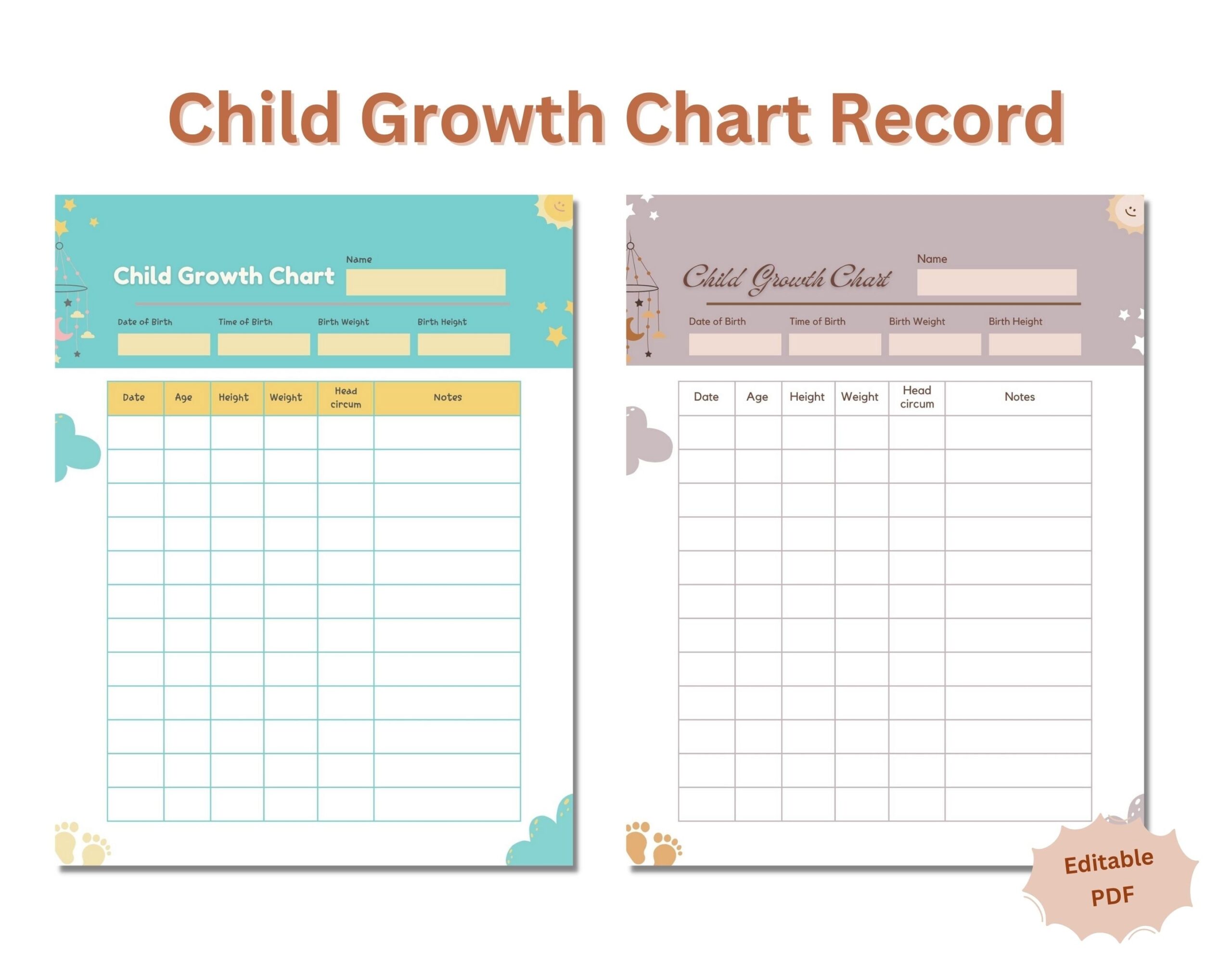 Growth Chart Template Free Growth Chart Template Free