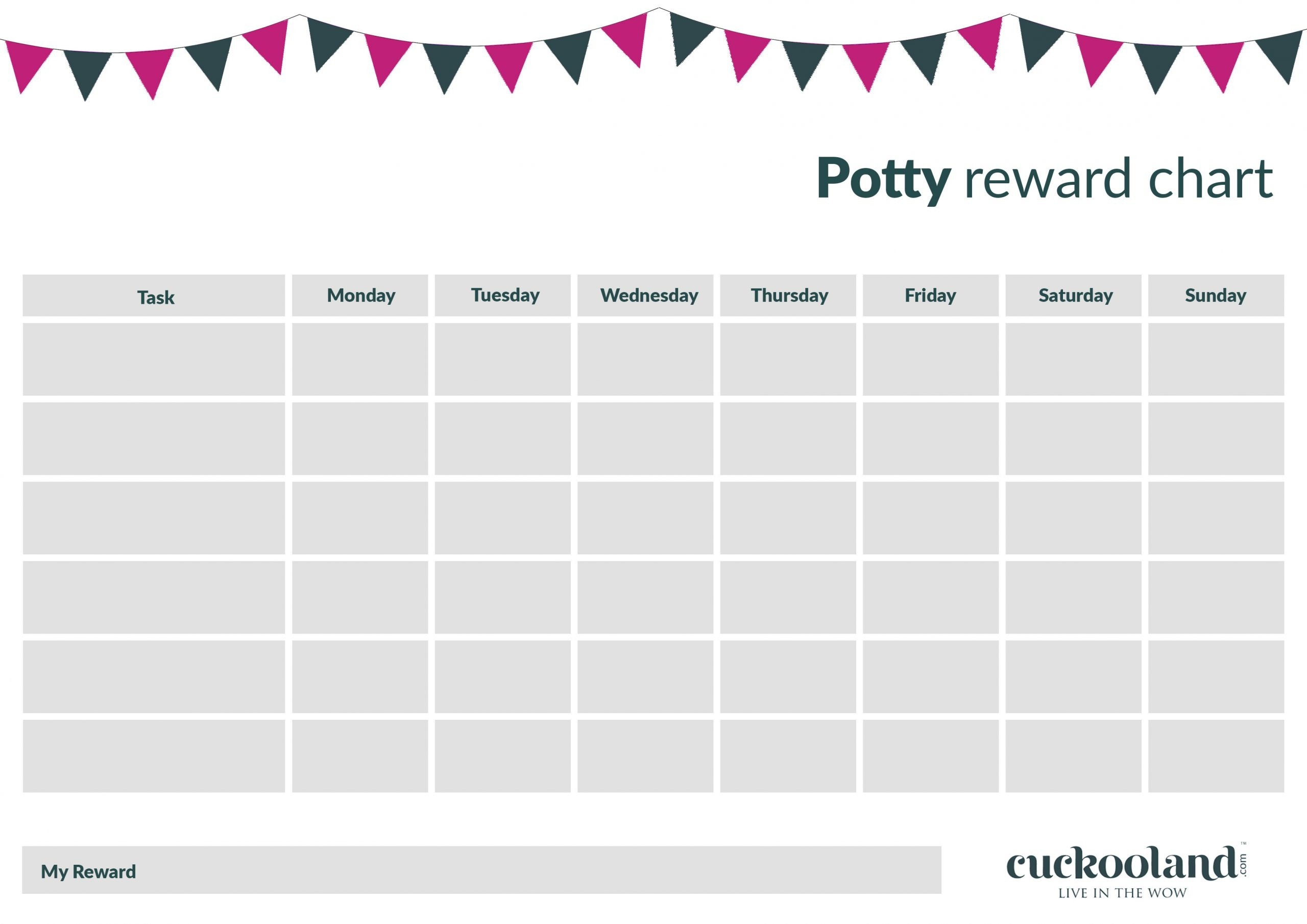 Reward Charts Free Printables Preschoolers