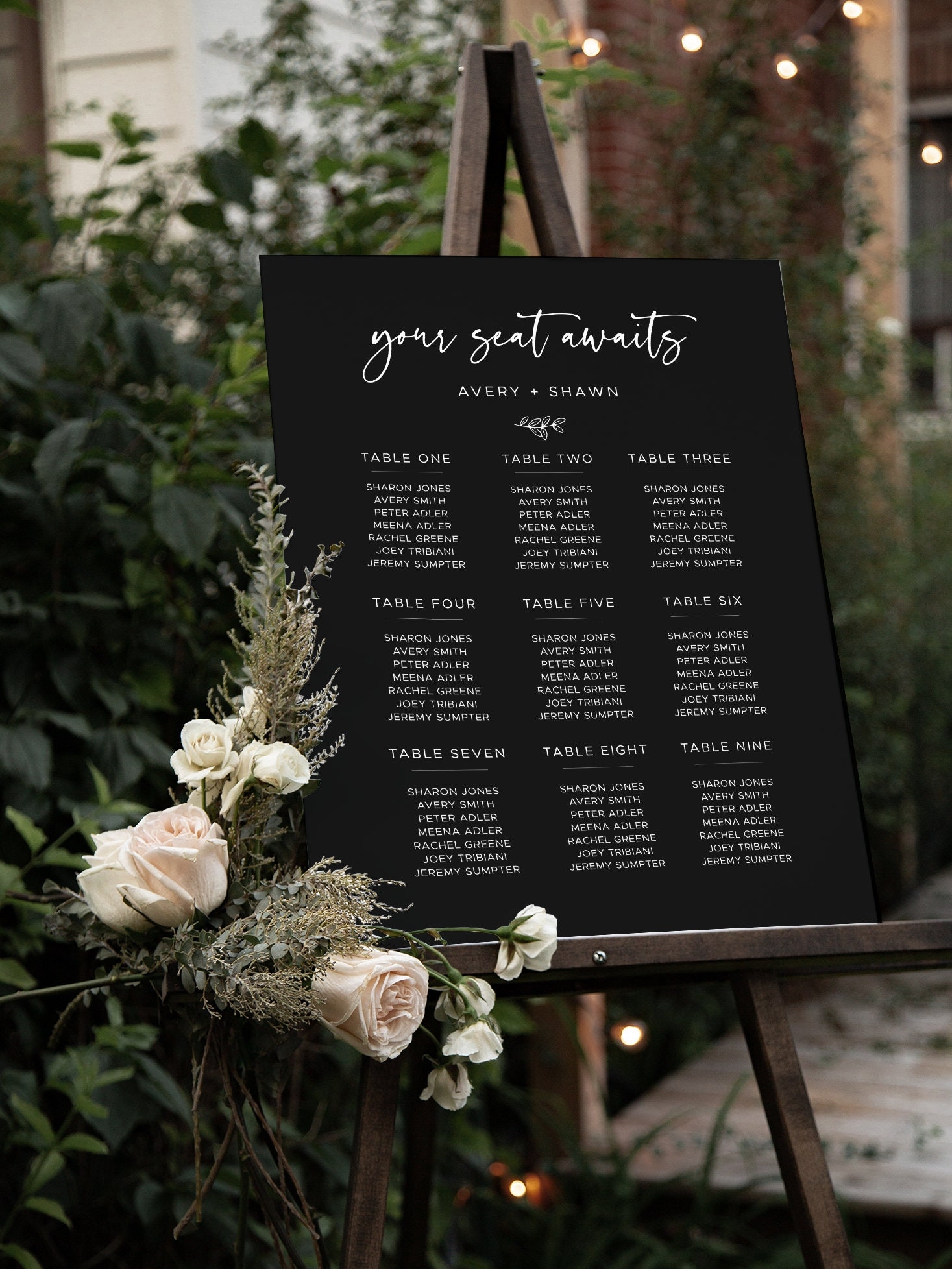 Etsy Seating Chart Template Etsy Seating Chart Template