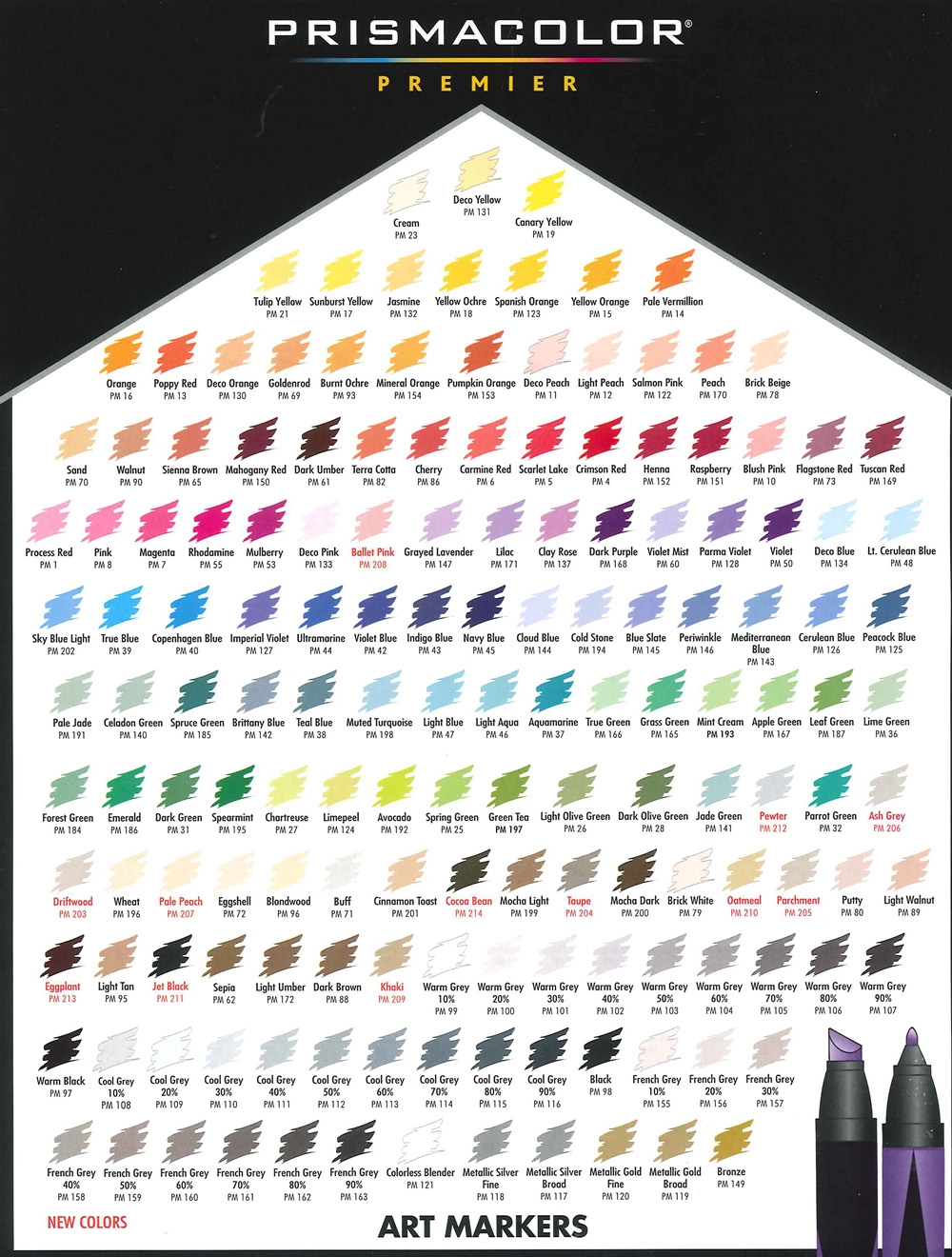 Prismacolor Markers Chart University Of Fashion Prismacolor Markers Chart University Of Fashion