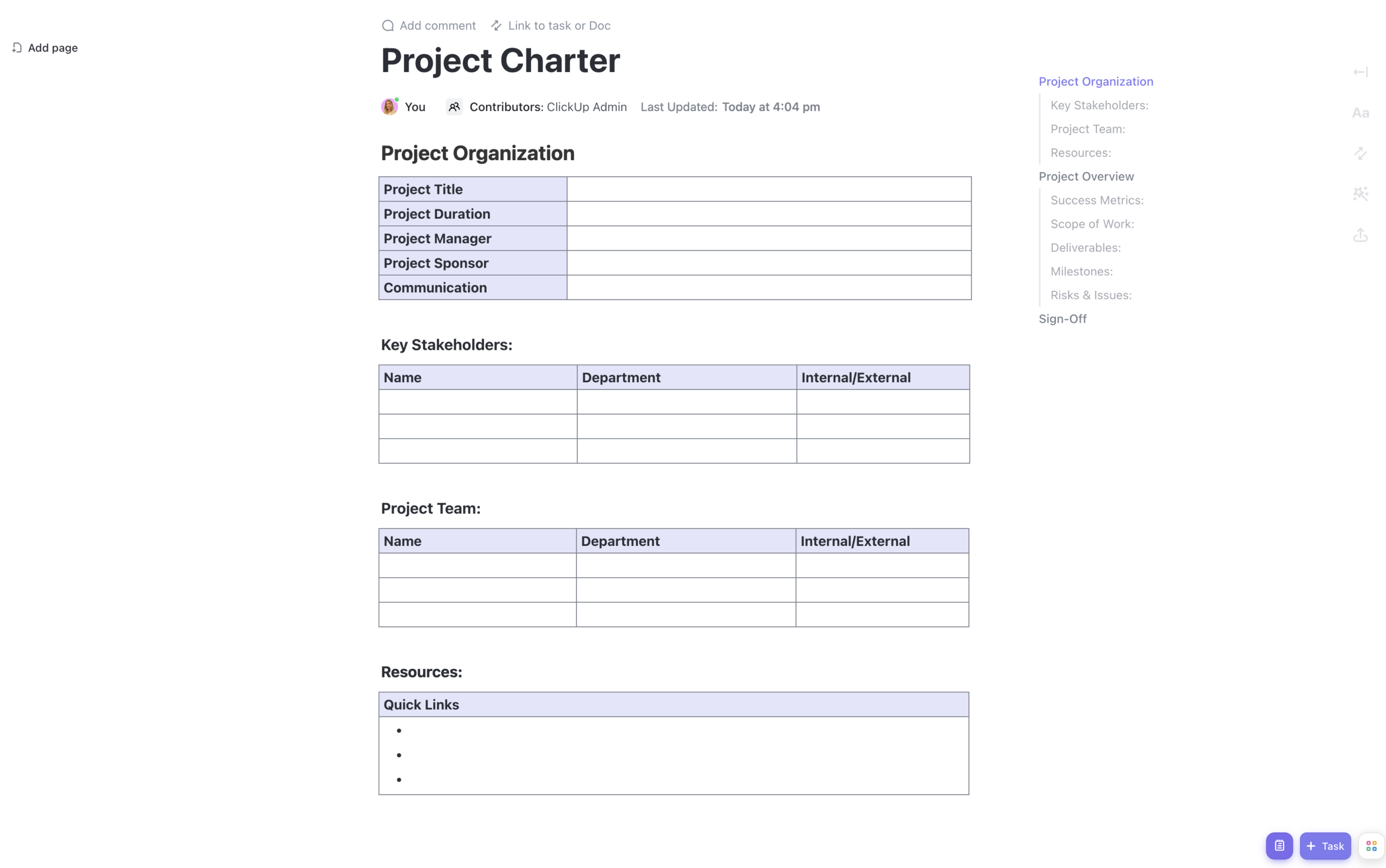 Project Charter Template By ClickUp Template By ClickUp Project Charter Template By ClickUp Template By ClickUp
