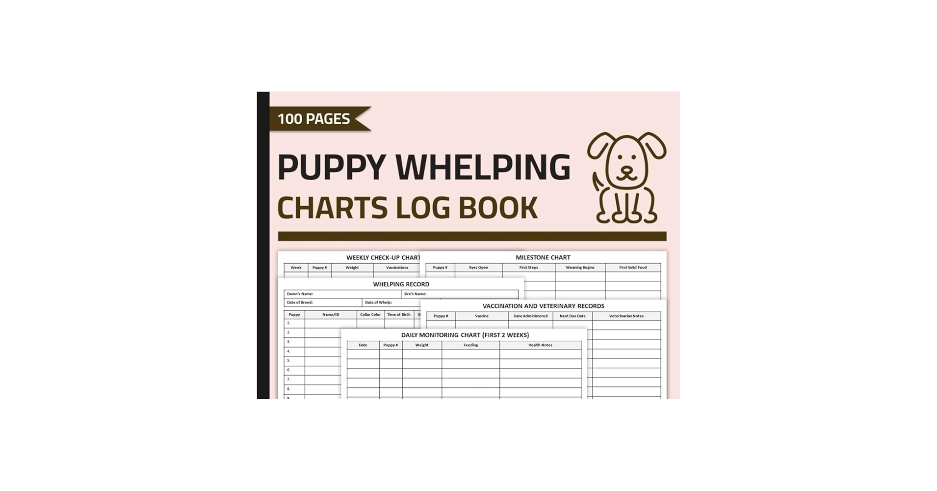 Puppy Whelping Charts Log Book Whelping Record Chart Logbook Newborn Puppies Health Journal Dog Breeding Record Keeping Book Publishing Klim Pwcl Amazon Books Puppy Whelping Charts Log Book Whelping Record Chart Logbook Newborn Puppies Health Journal Dog Breeding Record Keeping Book Publishing Klim Pwcl Amazon Books