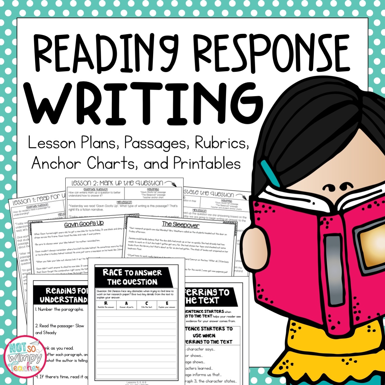 Reading Response Essay Writing Unit Not So Wimpy Teacher