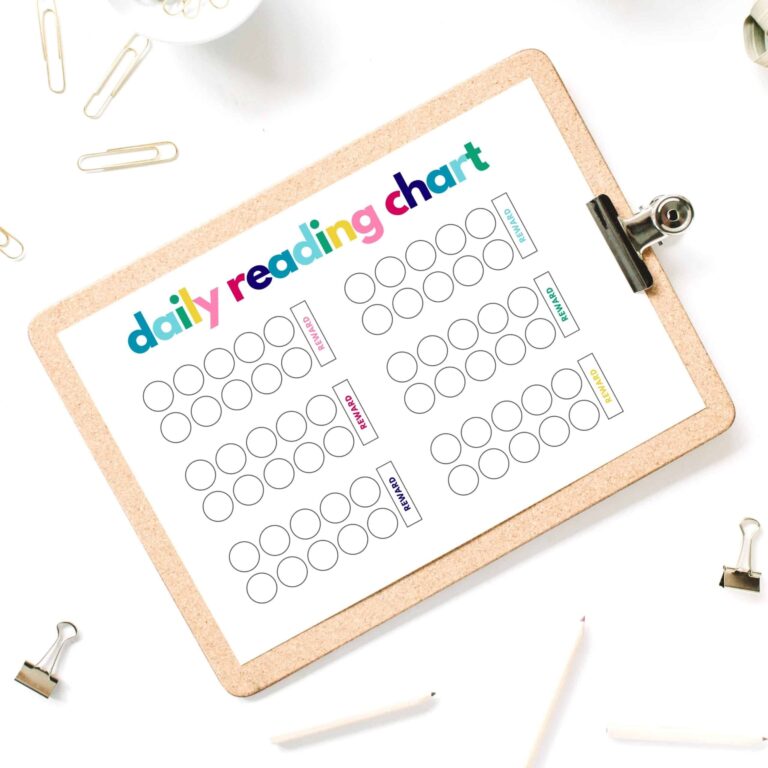 Reading Reward Chart For Kids The Incremental Mama