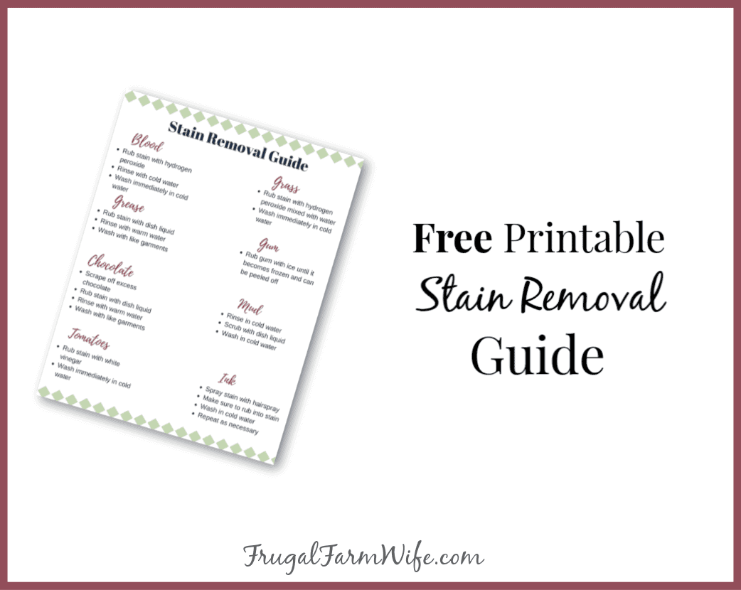 Remove Stains From Your Clothes A How to Guide Frugal Farm Wife Remove Stains From Your Clothes A How to Guide Frugal Farm Wife