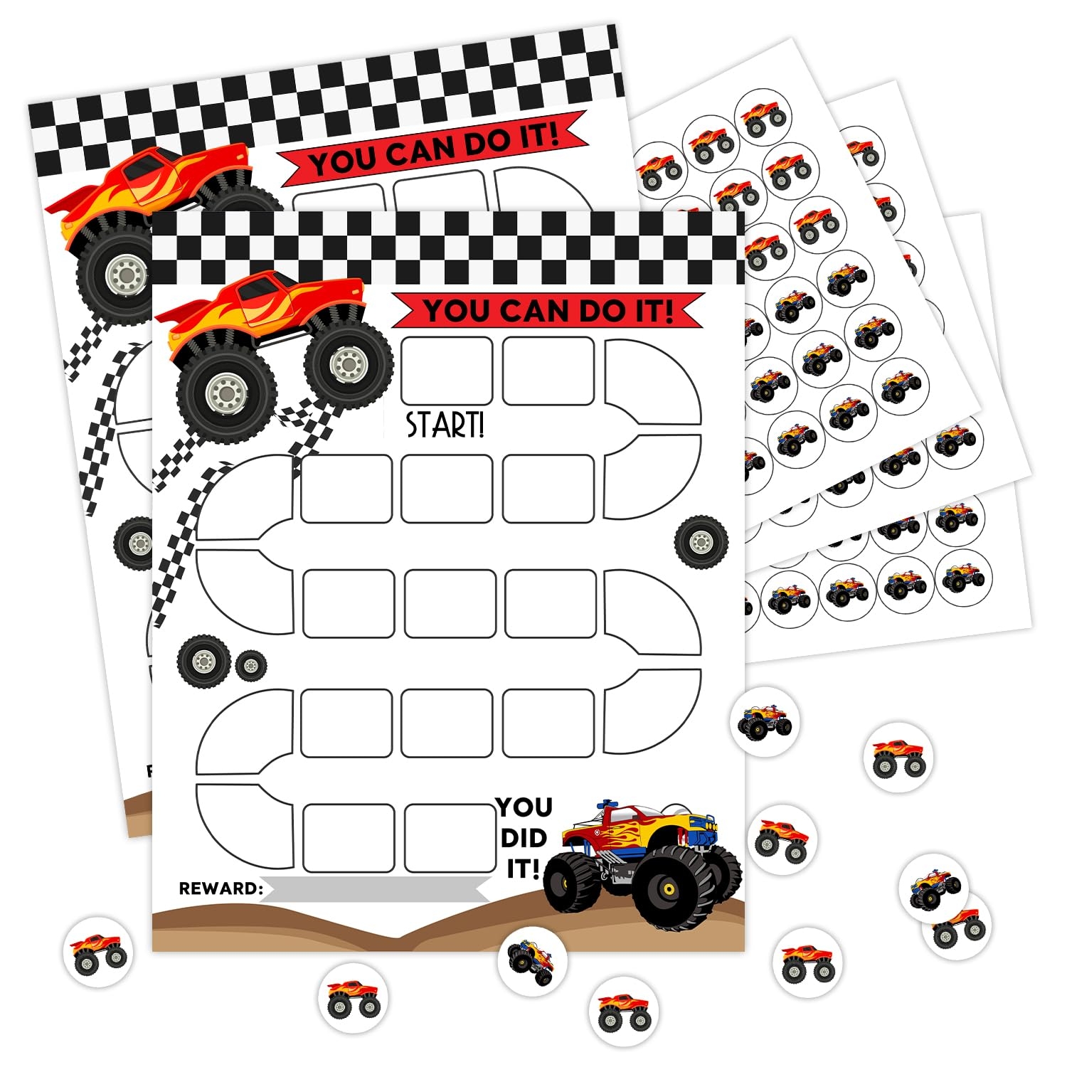 Reward Charts For Kids Monster Truck Task Reward Behavior Chart With Stickers Task Reward Chart For Toddlers Reward Chart For Kids Classroom Teaching Or Home Using 10 Cards 216 Stickers 07 Reward Charts For Kids Monster Truck Task Reward Behavior Chart With Stickers Task Reward Chart For Toddlers Reward Chart For Kids Classroom Teaching Or Home Using 10 Cards 216 Stickers 07