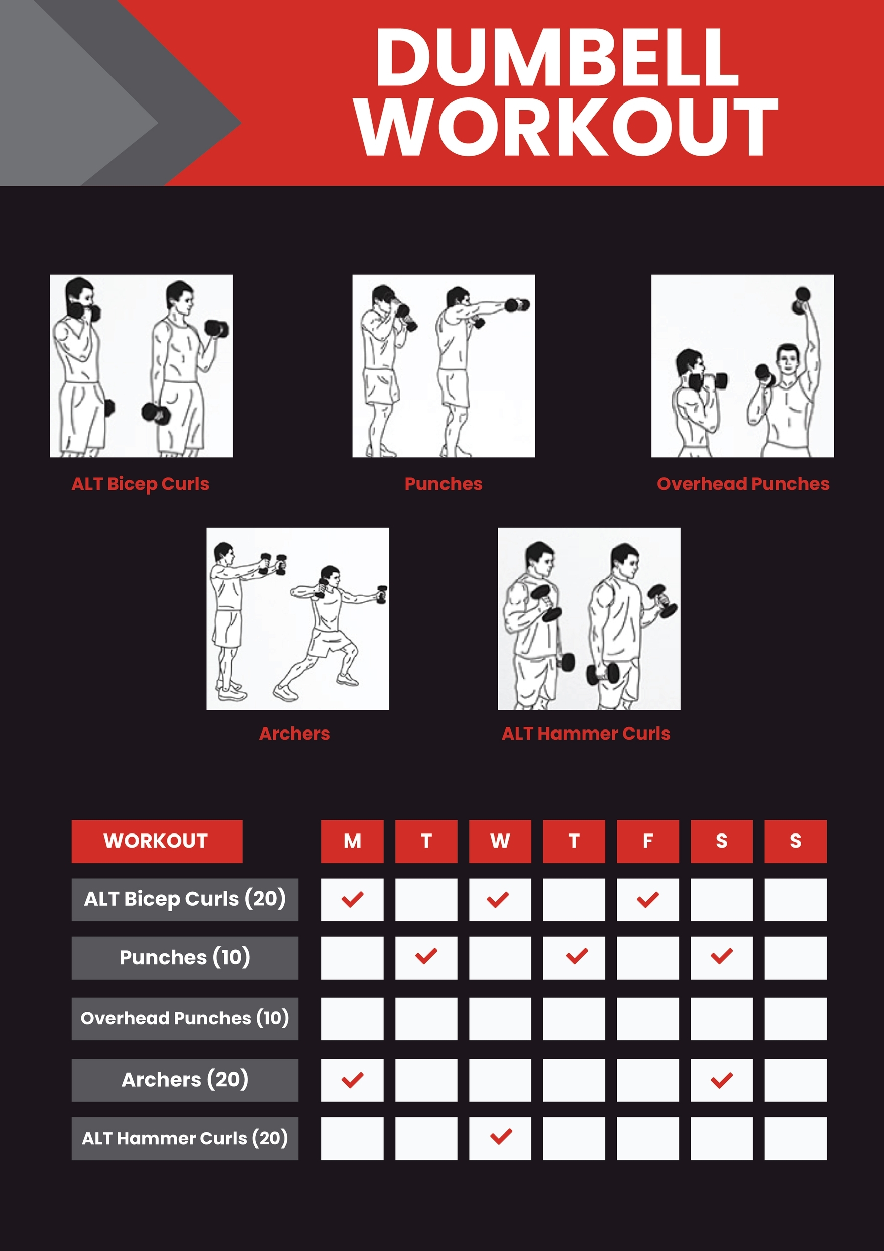 Routine Chart Free Dumbbell Exercises Chart Printable Beginner Friendly Printables Kettle Bell Set Routine Chart Free Dumbbell Exercises Chart Printable Beginner Friendly Printables Kettle Bell Set