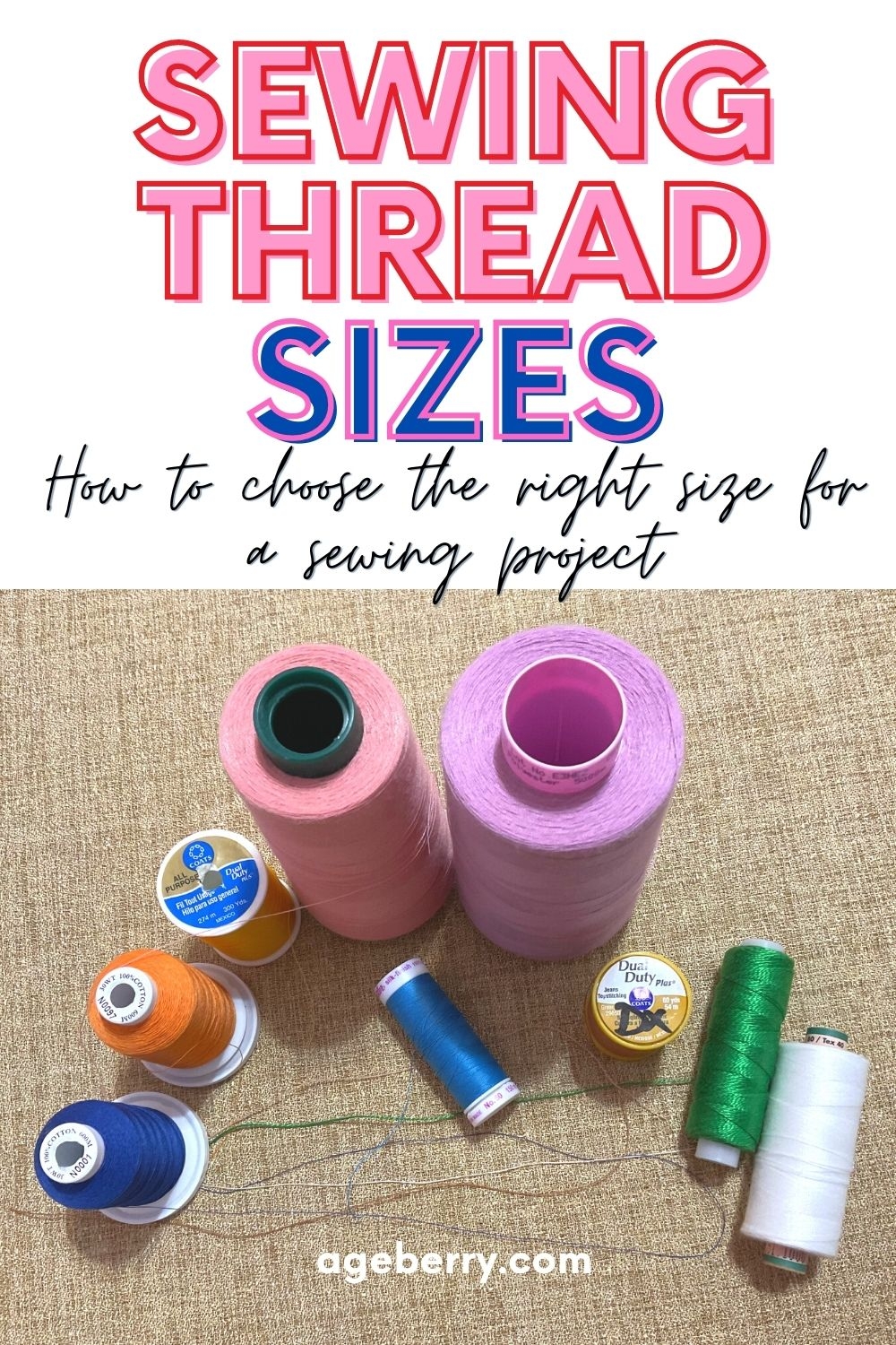 Printable Sewing Thread Size Chart