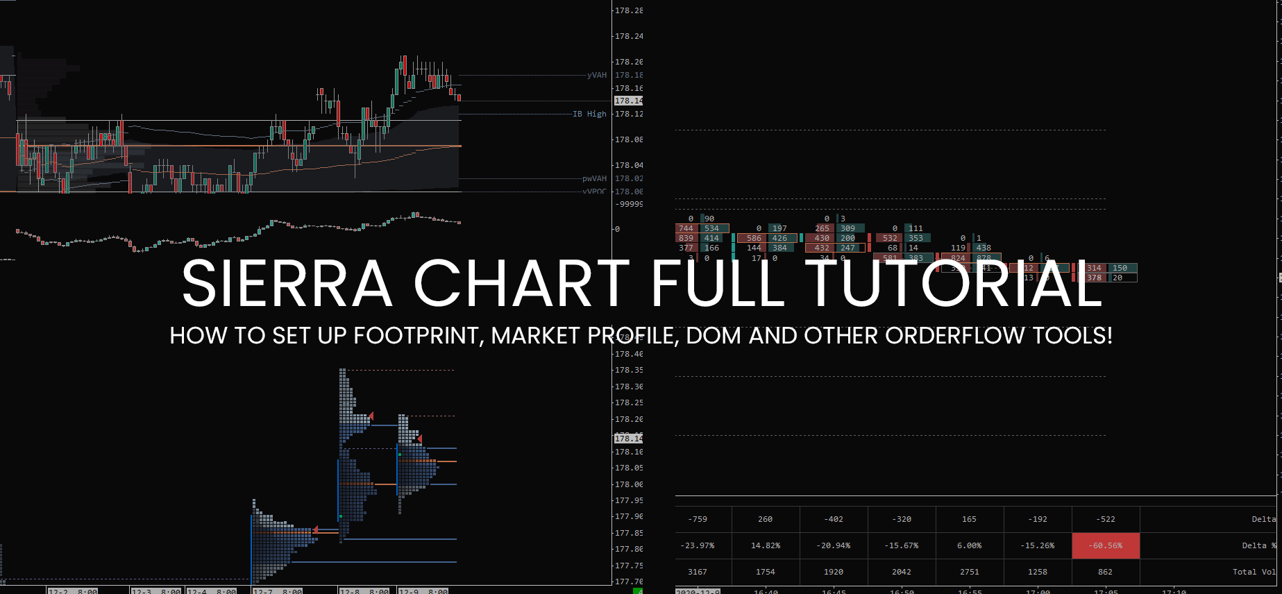Sierra Chart Full Tutorial How To Set Up Footprint Market Profile DOM And Other Orderflow Tools Tradingriot
