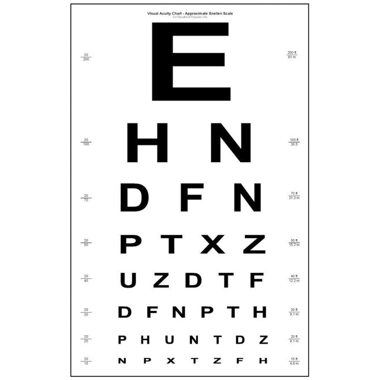 Free Full Size Printable Eye Chart Free Full Size Printable Eye Chart
