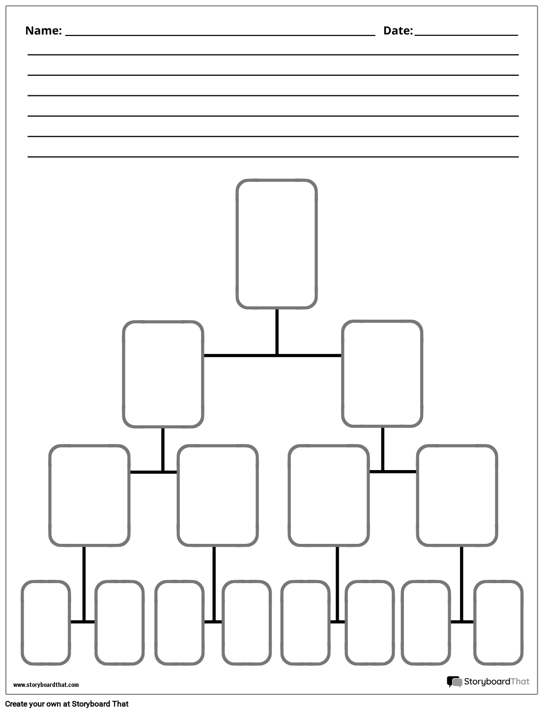 Storyboard That Tree Diagram Templates For Easy Creation