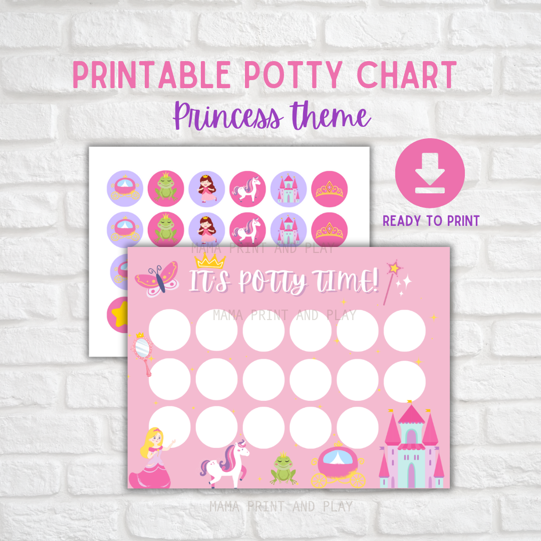 Printable Potty Charts Princess