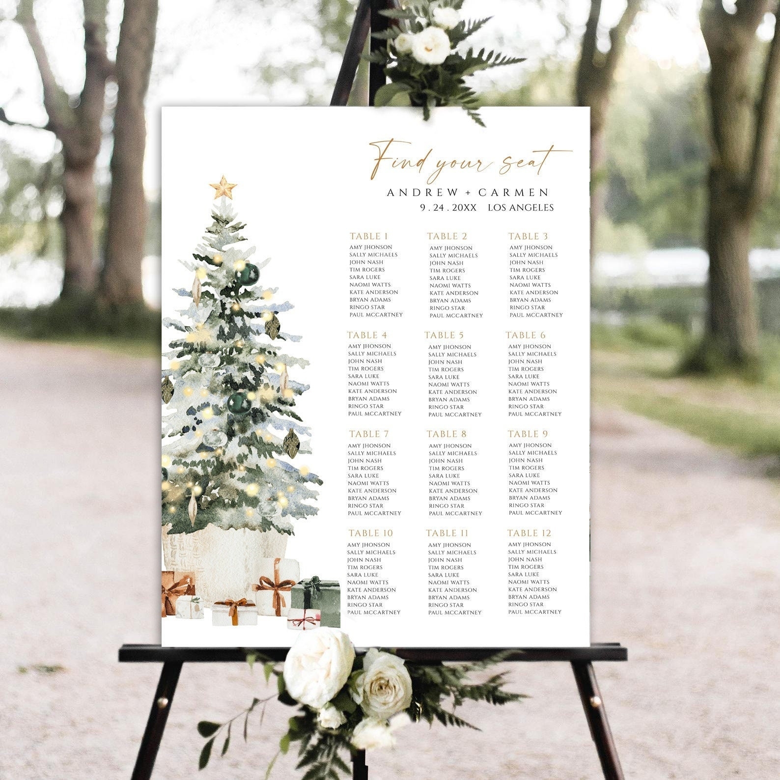 Table Seating Chart Template Etsy Table Seating Chart Template Etsy