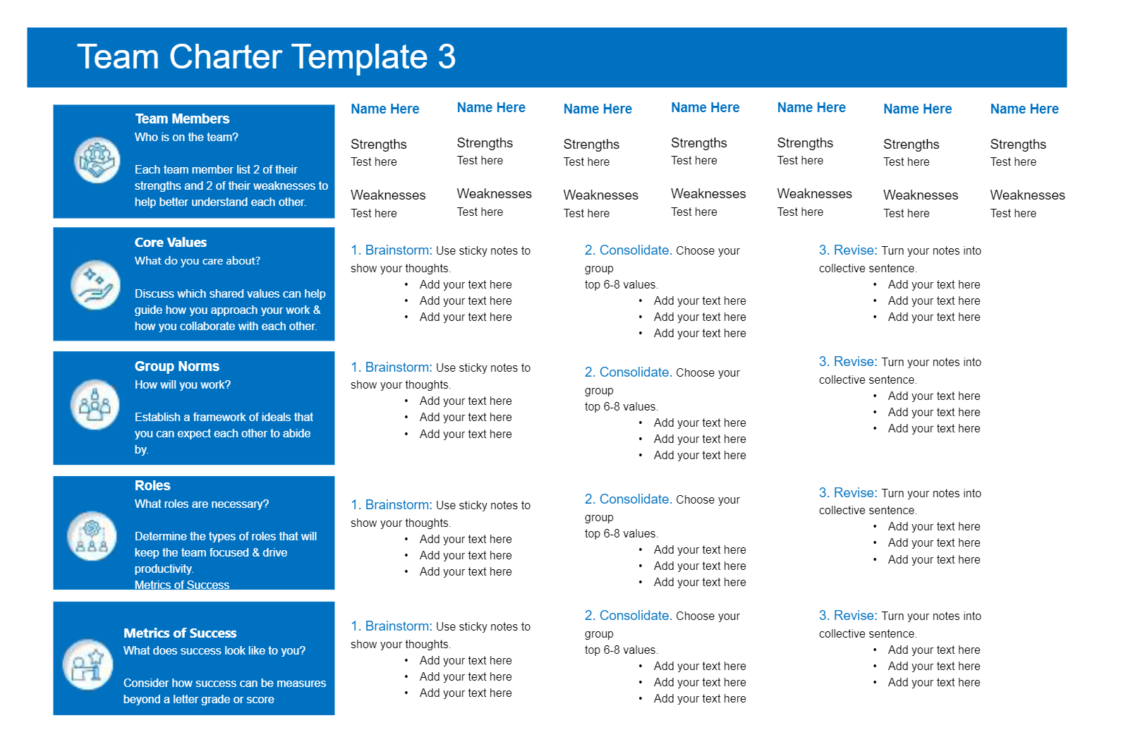 Team Charter Template EdrawMax Templates