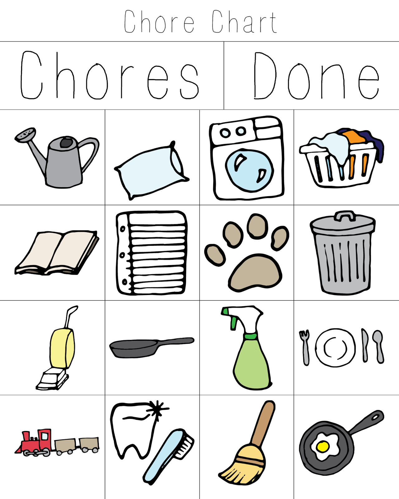 The Life Of Jennifer Dawn Printable Chore Chart For Kids The Life Of Jennifer Dawn Printable Chore Chart For Kids