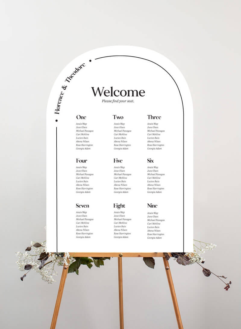 Wedding Seating Chart Ideas Templates