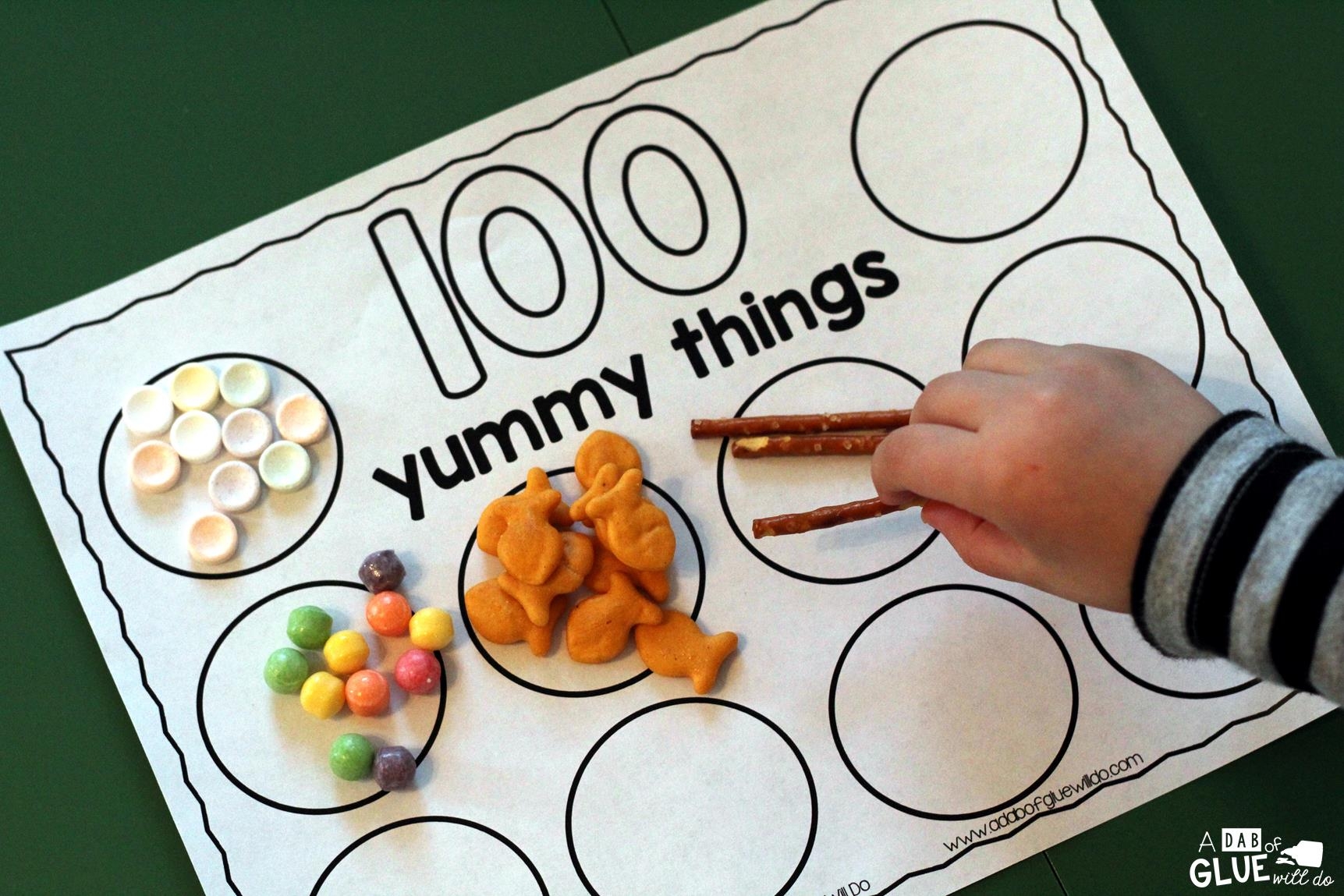 100 Yummy Things Printable 100 Yummy Things Printable