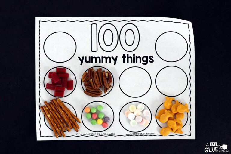 100 Yummy Things Printable 