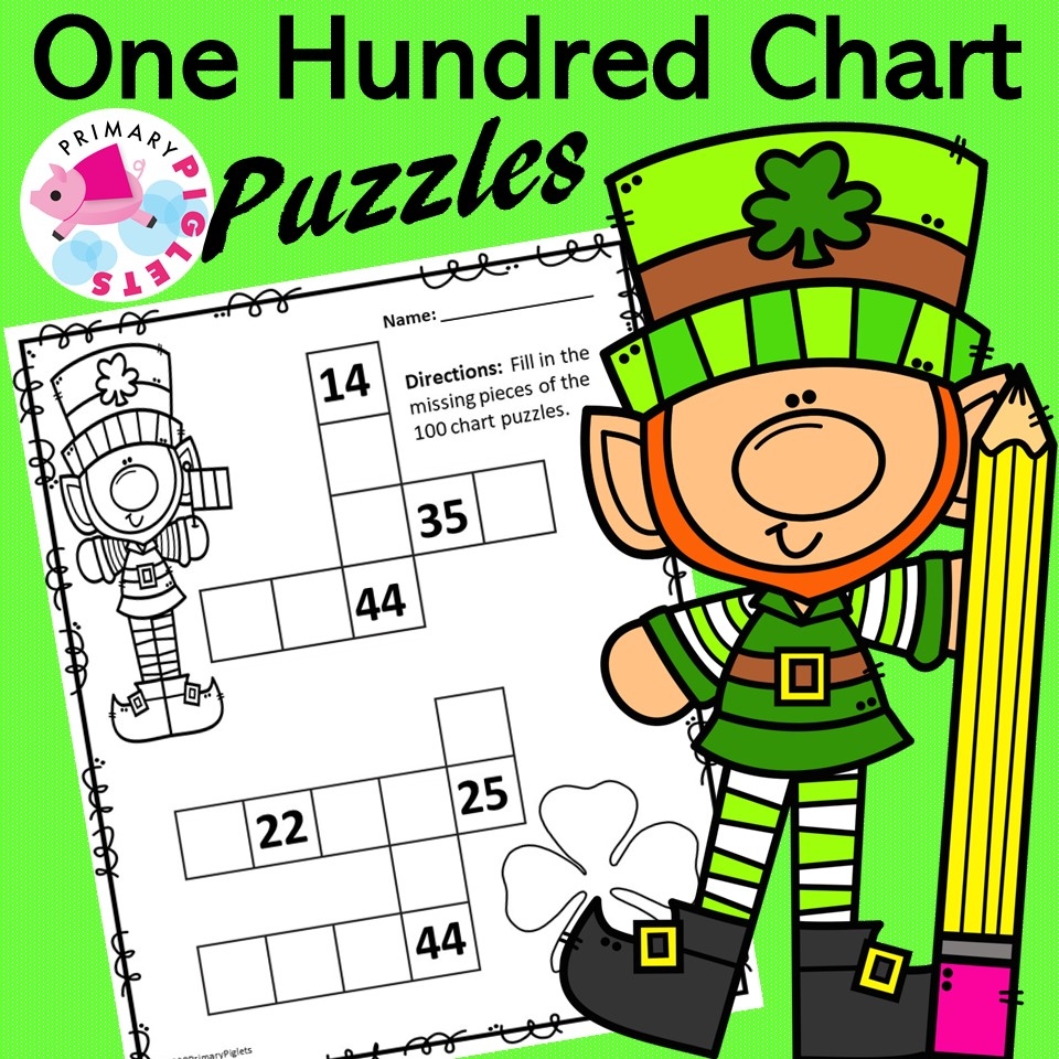 100S Charts Worksheets Puzzles St Patrick s Day Made By Teachers