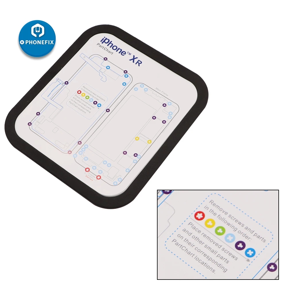 12pcs Part Chart Magnetic Screw Mat Maps For IPhone Repair 6P 6S 7 7P 8 8P X XS EBay