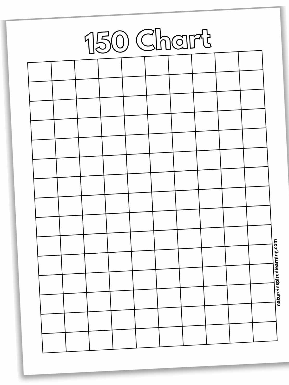 150 Number Charts Nature Inspired Learning