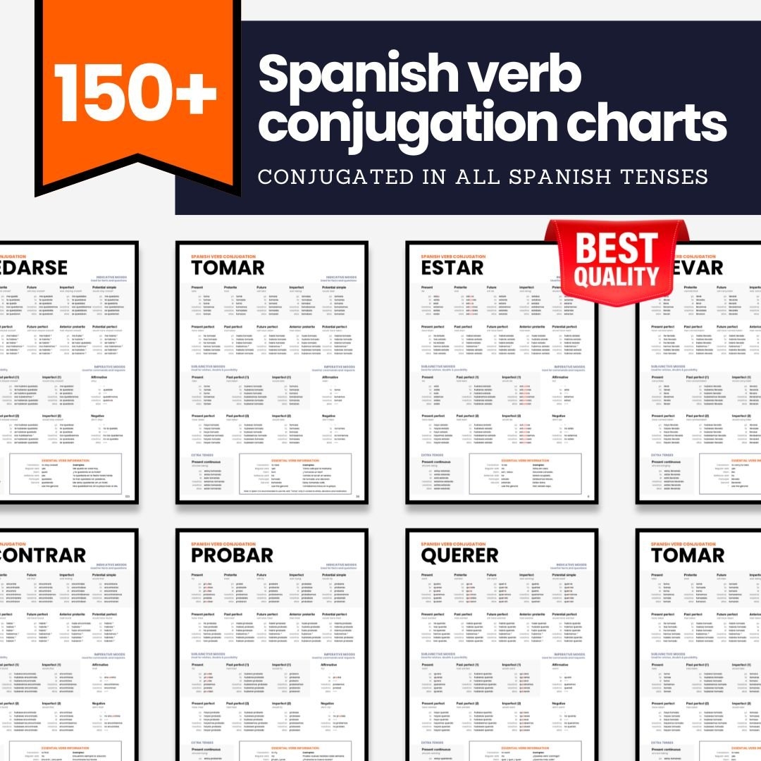 151 Spanish Verb Conjugations PDF Digital Download 151 Spanish Verb Conjugations PDF Digital Download