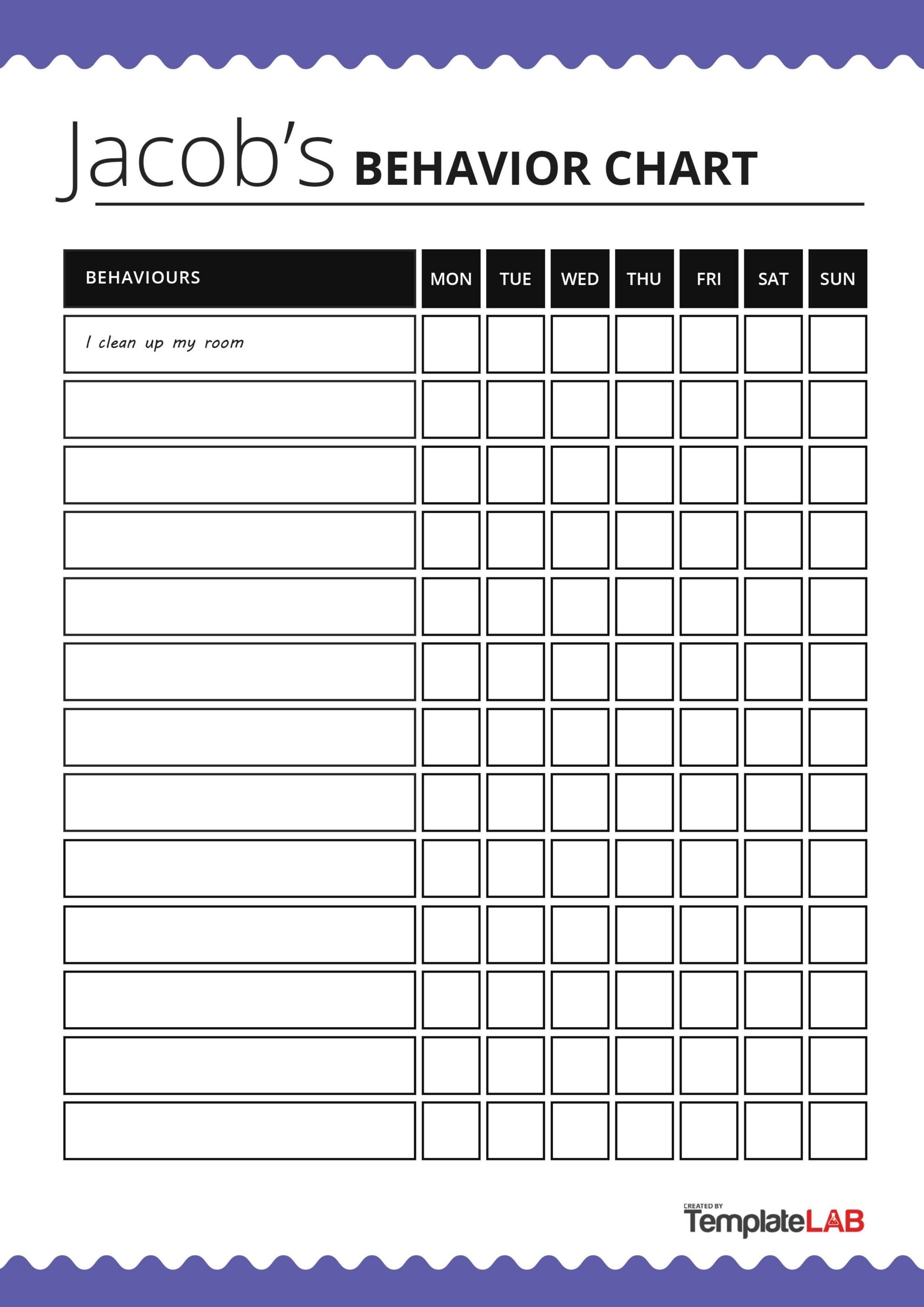 Behavior Chart Printable Scholastic