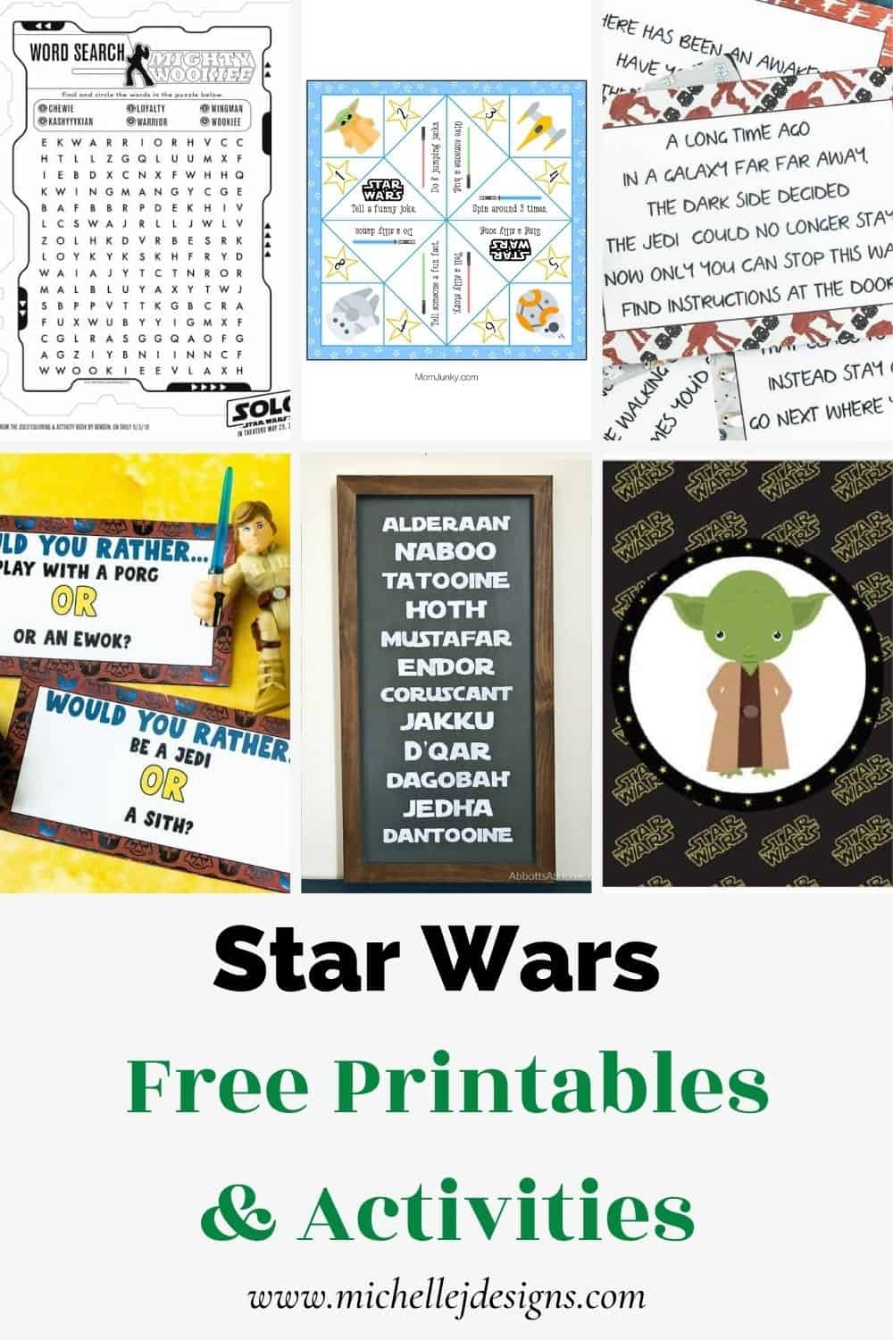 20 Star Wars Day Printables Michelle James Designs