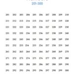 200 Chart Numbers 201 300 digital Printable Etsy