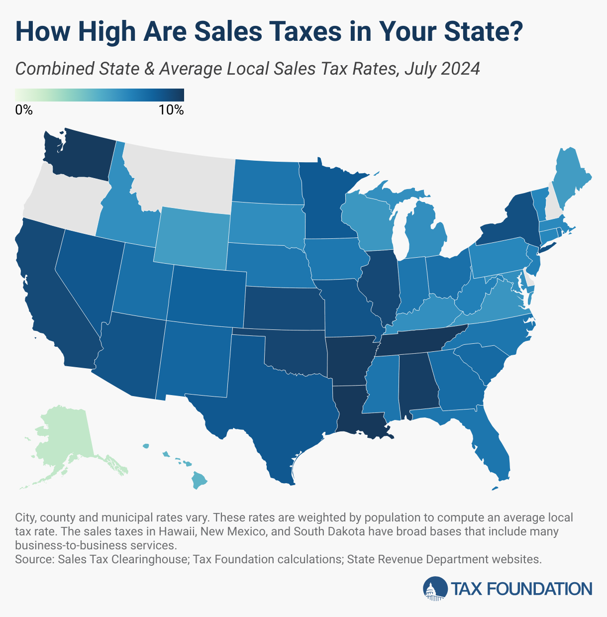 2024 Sales Tax Rates By State July State Local Sales Taxes