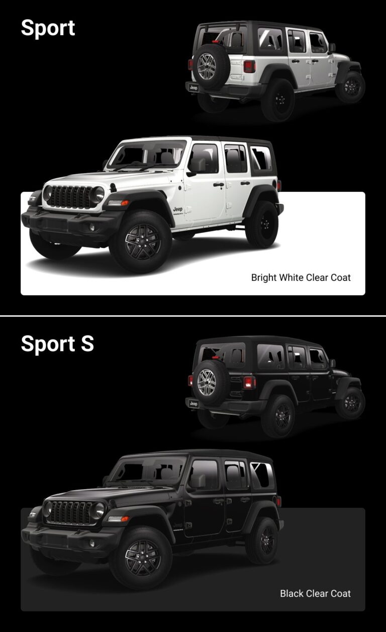 2025 Jeep Wrangler Trims Sport Willys Sahara And More