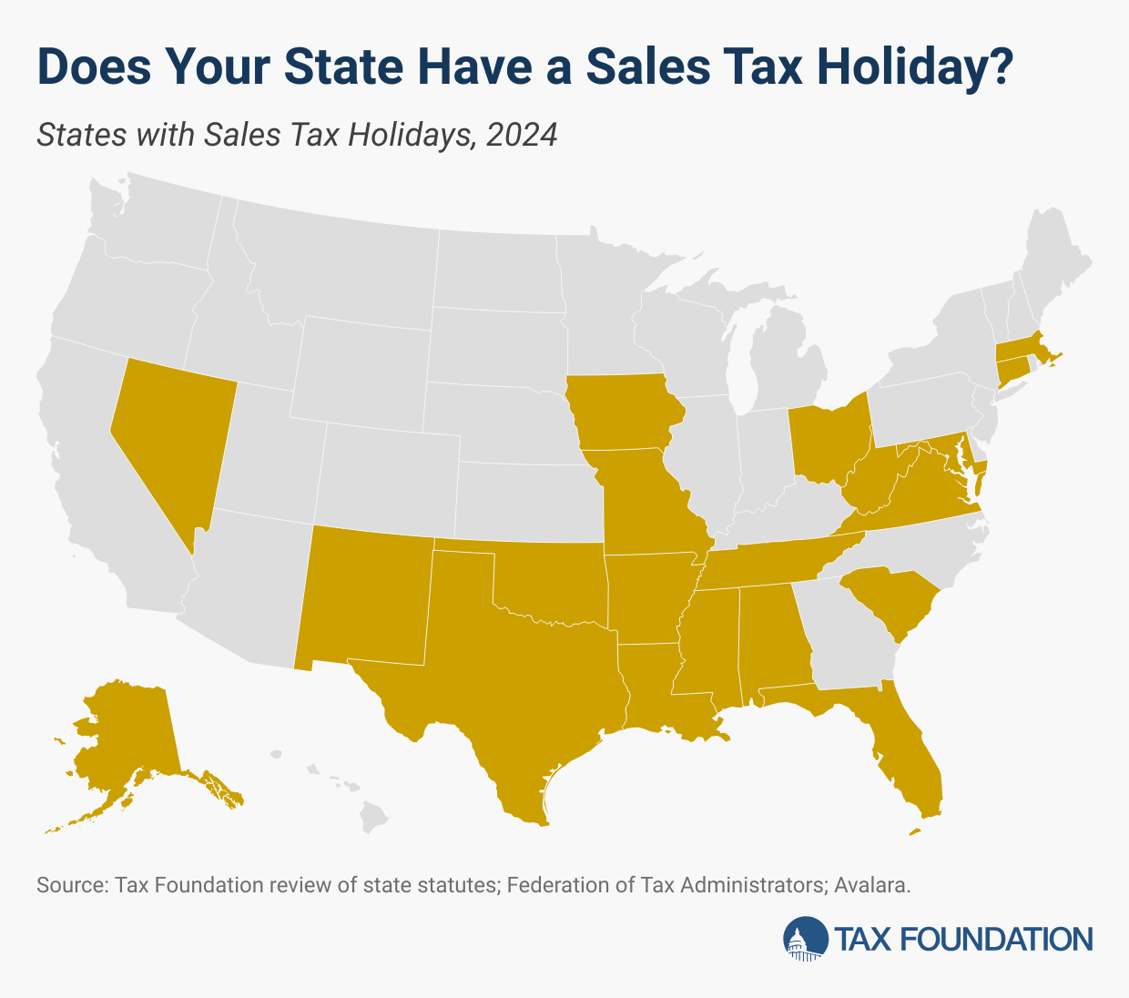 2025 Sales Tax Holidays Tax Free Weekends Tax Foundation 2025 Sales Tax Holidays Tax Free Weekends Tax Foundation