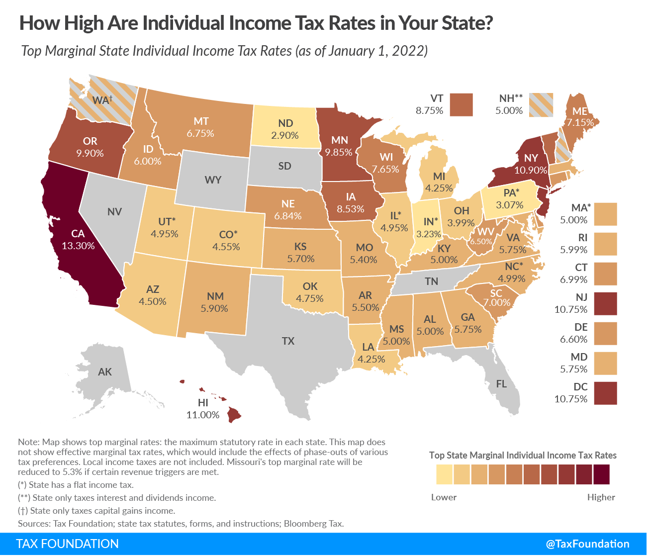 2025 State Income Tax Rates And Brackets Tax Foundation 2025 State Income Tax Rates And Brackets Tax Foundation