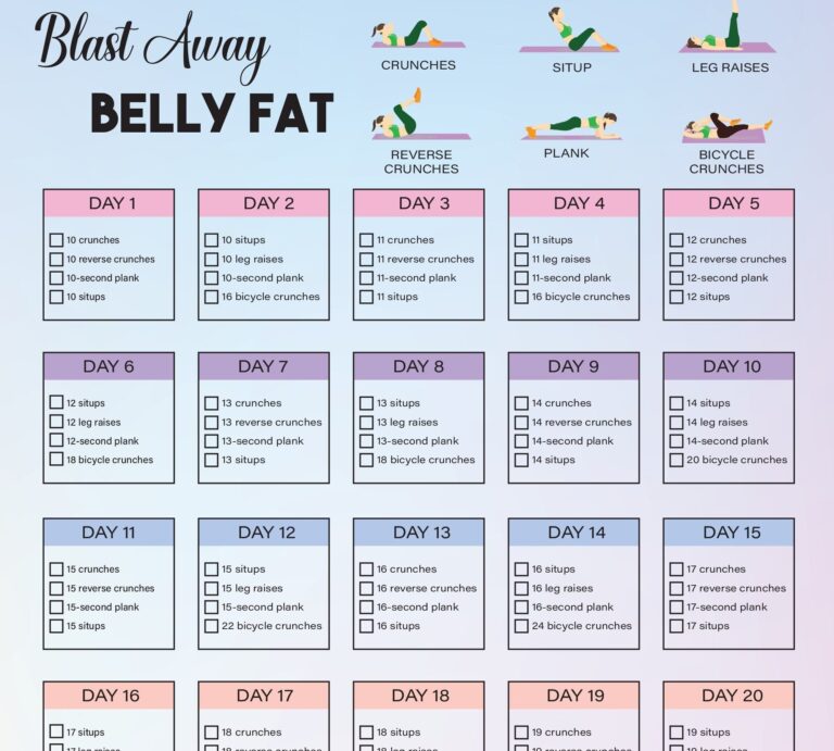 30 Day Ab Challenge Home Workout Planner digital Download Etsy