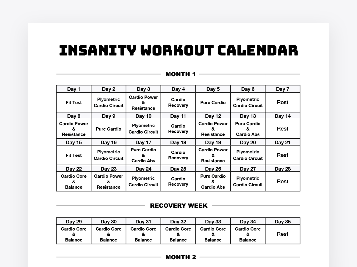 30 Schedule Pdf Insanity Program Free Printable Insanity Max 30 Calendar How To Achieve 50 Push 30 Schedule Pdf Insanity Program Free Printable Insanity Max 30 Calendar How To Achieve 50 Push