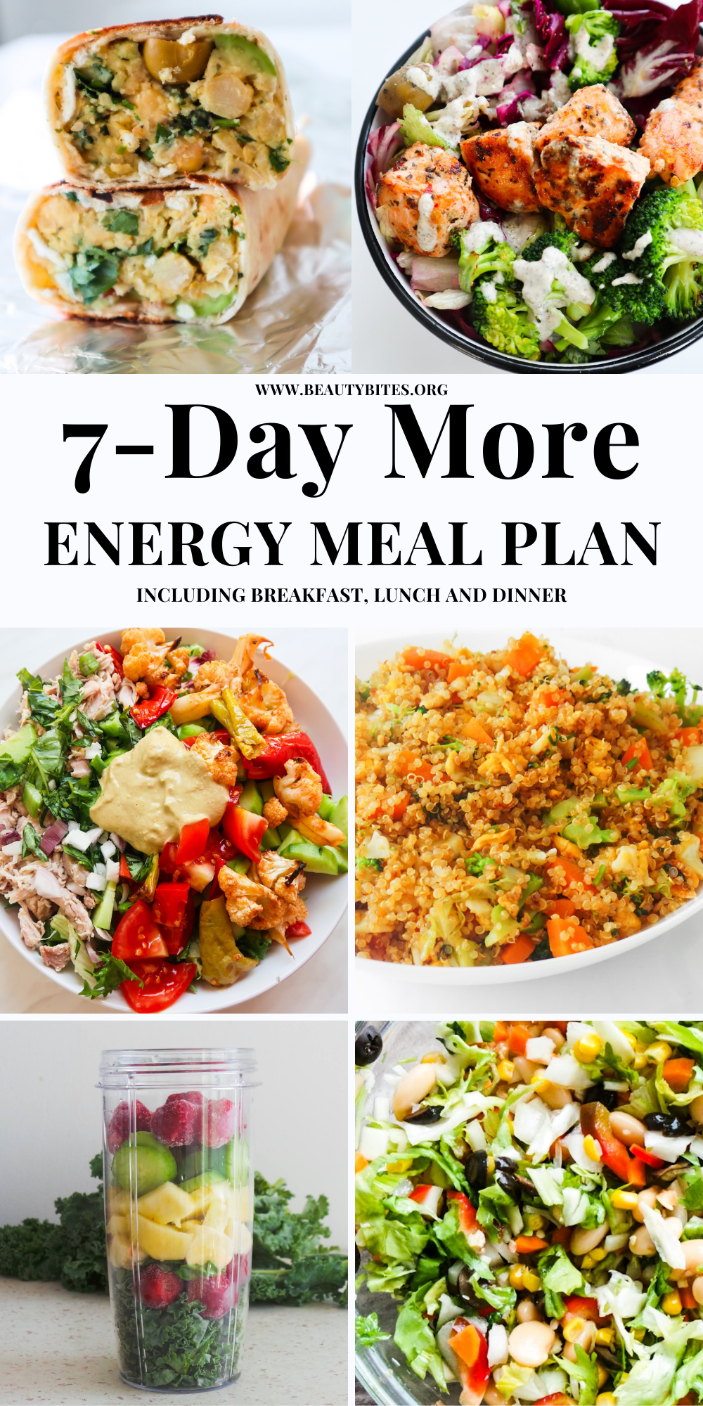 7 Day Meal Plan For Energy And Weight Loss Beauty Bites