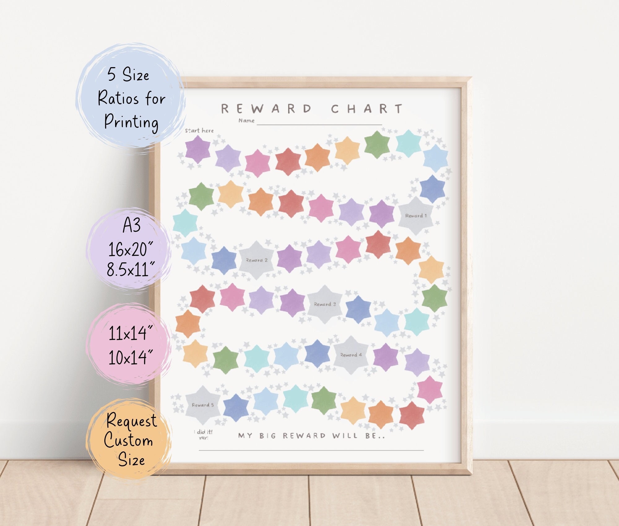 7 Day Sticker Chart Etsy Australia