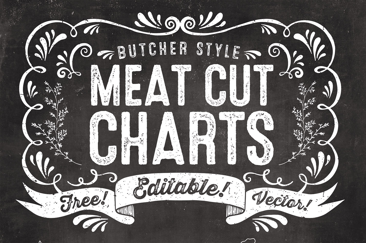 7 Free Editable Butcher Meat Cut Chart Illustrations