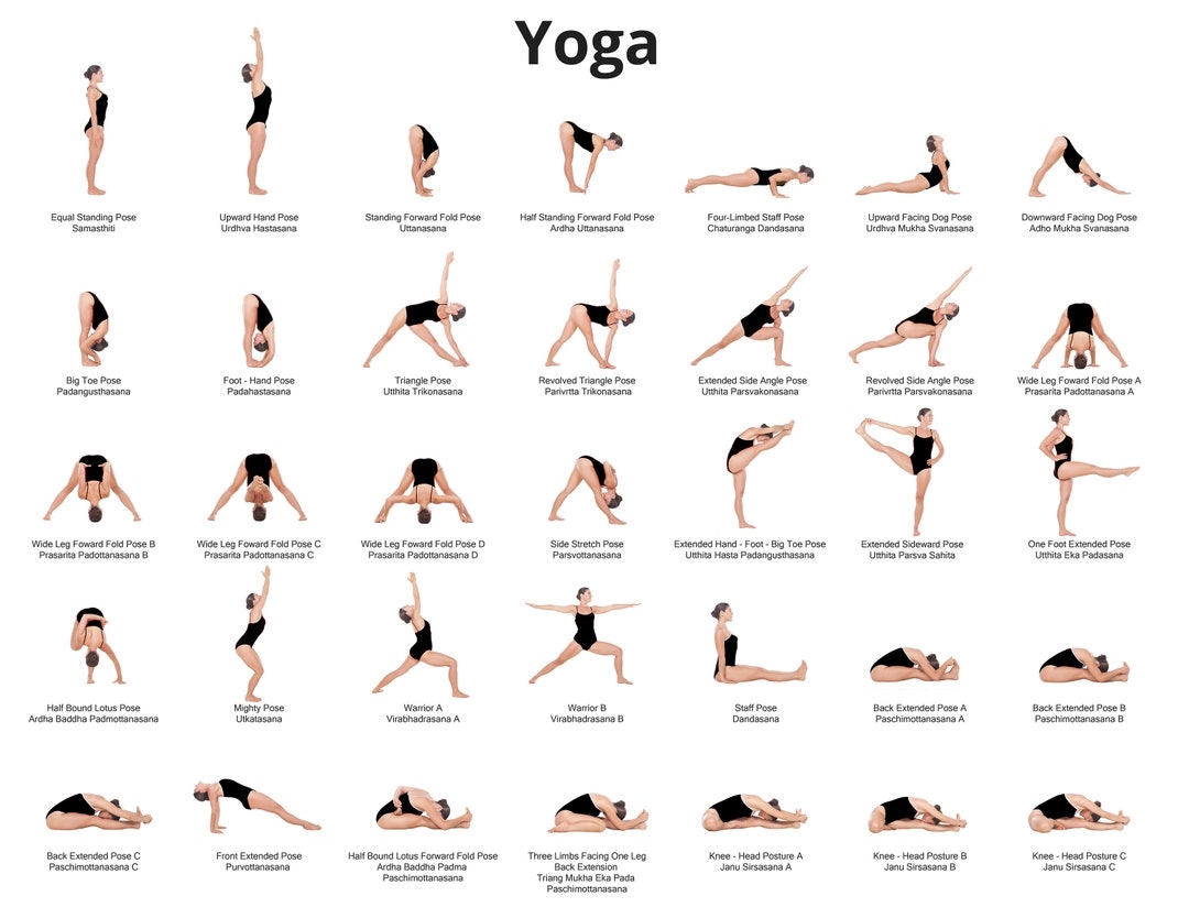 Printable Yoga Poses Chart
