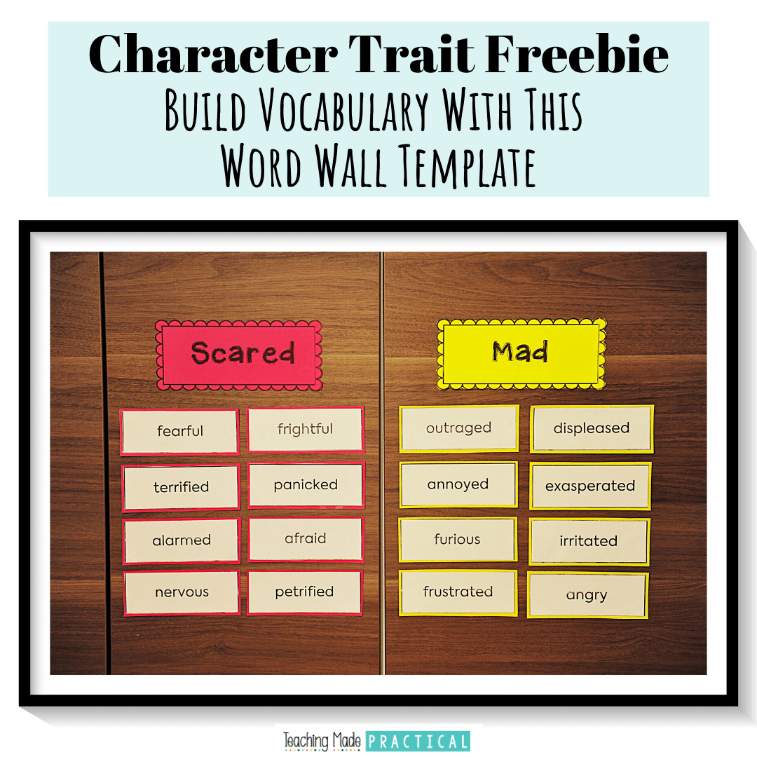 Character Traits Anchor Chart Printable Character Traits Anchor Chart Printable