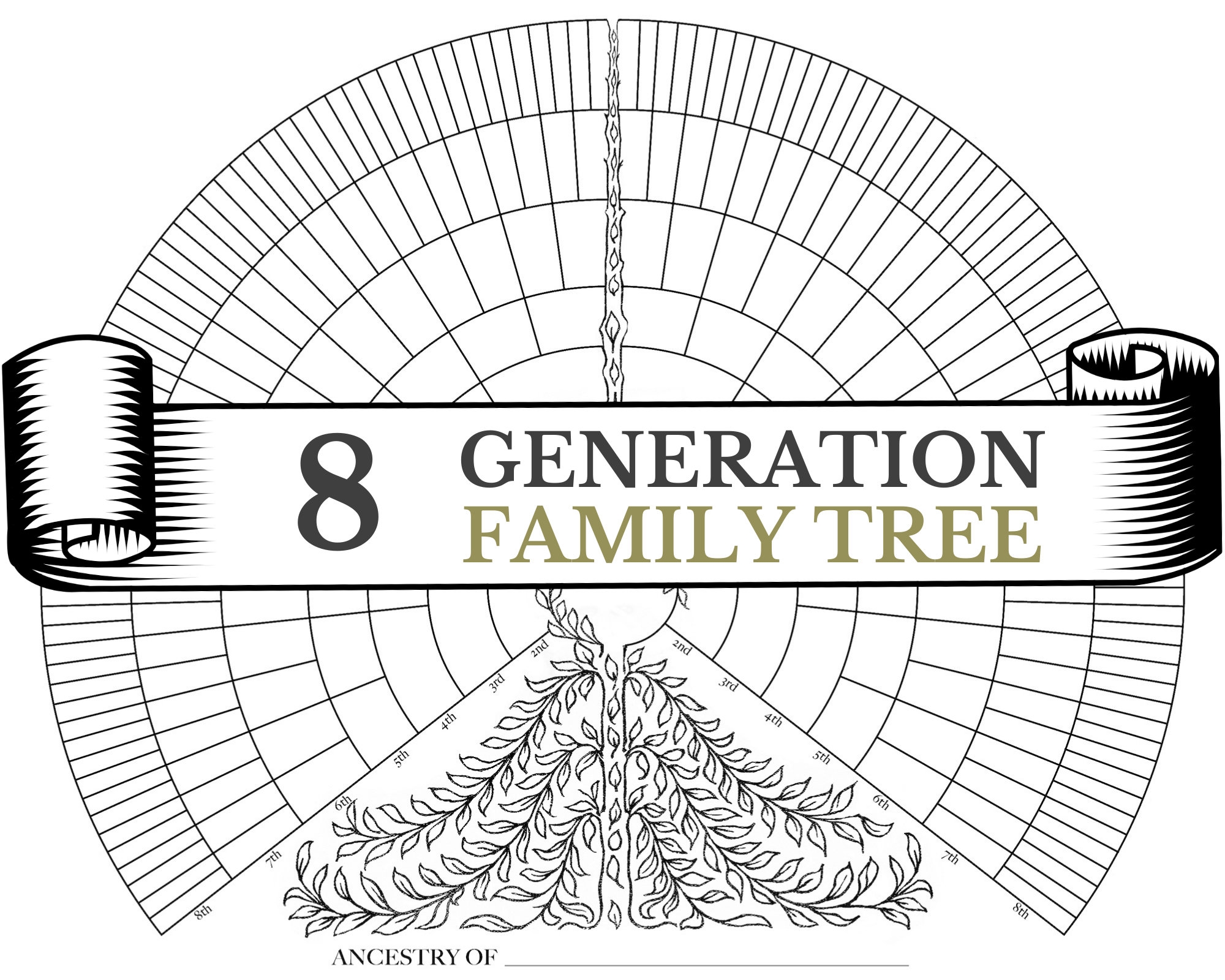Printable Family Tree Fan Chart